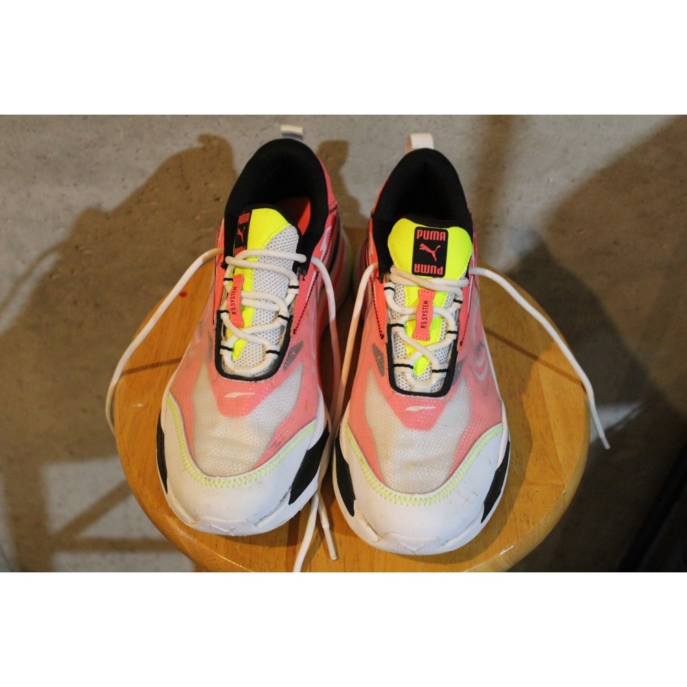 Puma RS System Sneakers Women's US 8 Pink Neon Running Shoes